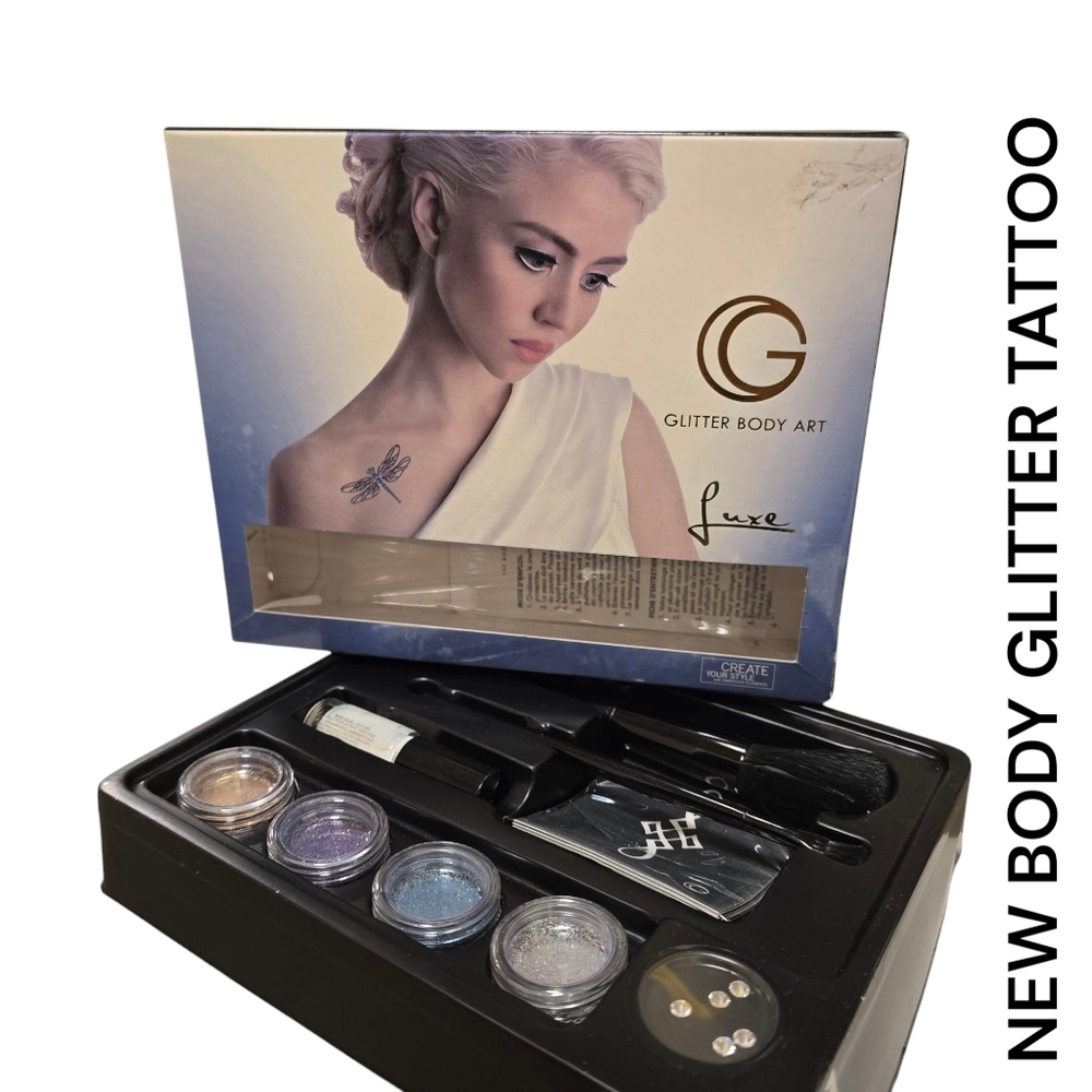 Luxe Glitter Tattoo Kit - Multi-Color